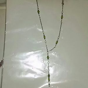 Crystal green and white swarorski crystals 20